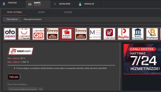 trendbet Para Yatırma Bölümü