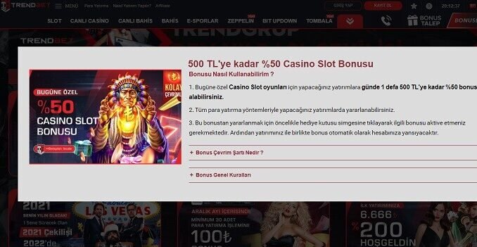 TrendBet Casino Slot Bonusu